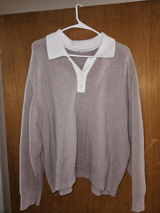 Abercrombie & Fitch Tops - Abercrombie & Fitch Women's Long Sleeve Polo Sweater XL Women